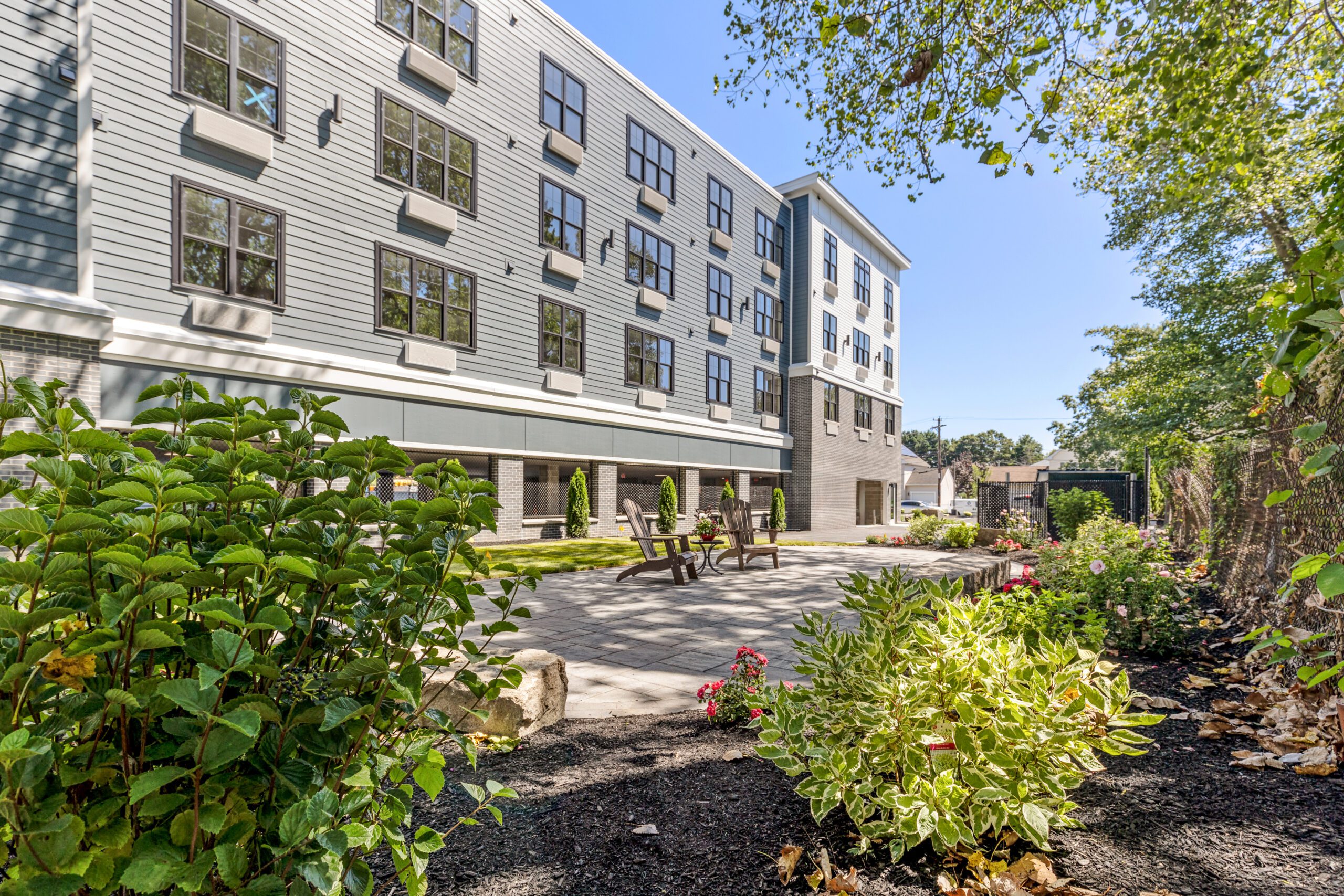 Patio toward Building Front